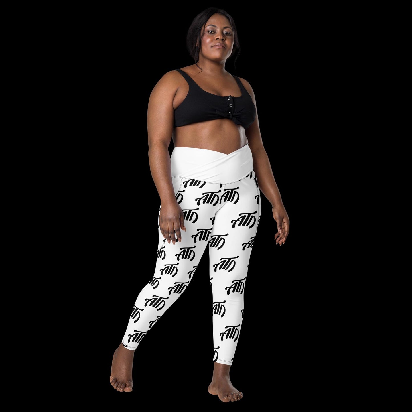 ATD Crossover leggings with pockets